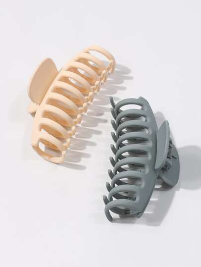 2 piezas garra de pelo simple - Тоp-100 de las cosas más populares en SHEIN