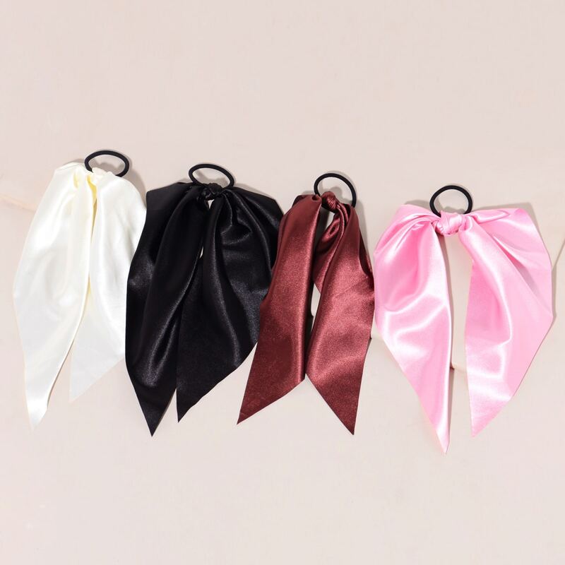 

4pcs Scarf Hair Tie, Multicolor