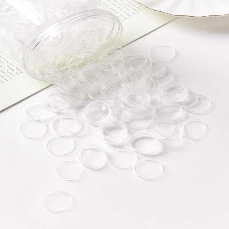 

500pcs Disposable Hair Tie, Clear