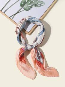 Pañuelo fruncido con estampado de dibujos animados - Rosa - Ver 1