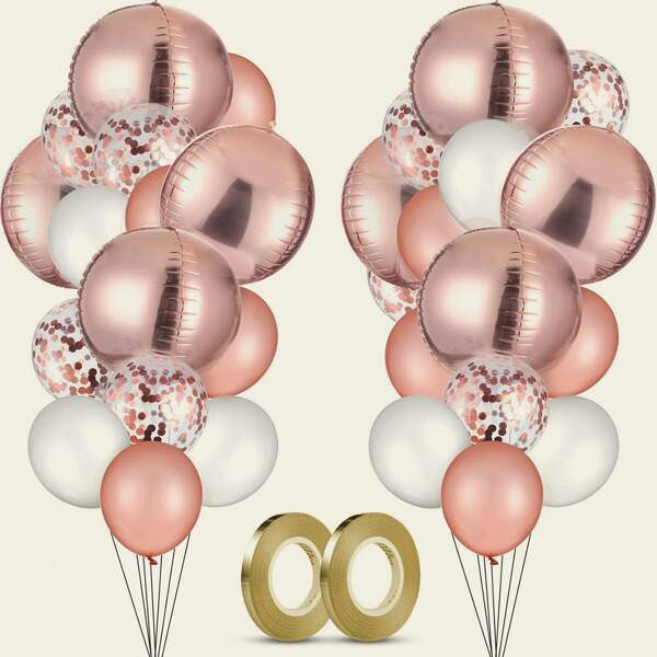 

20pcs Decorative Balloon Set, Multicolor