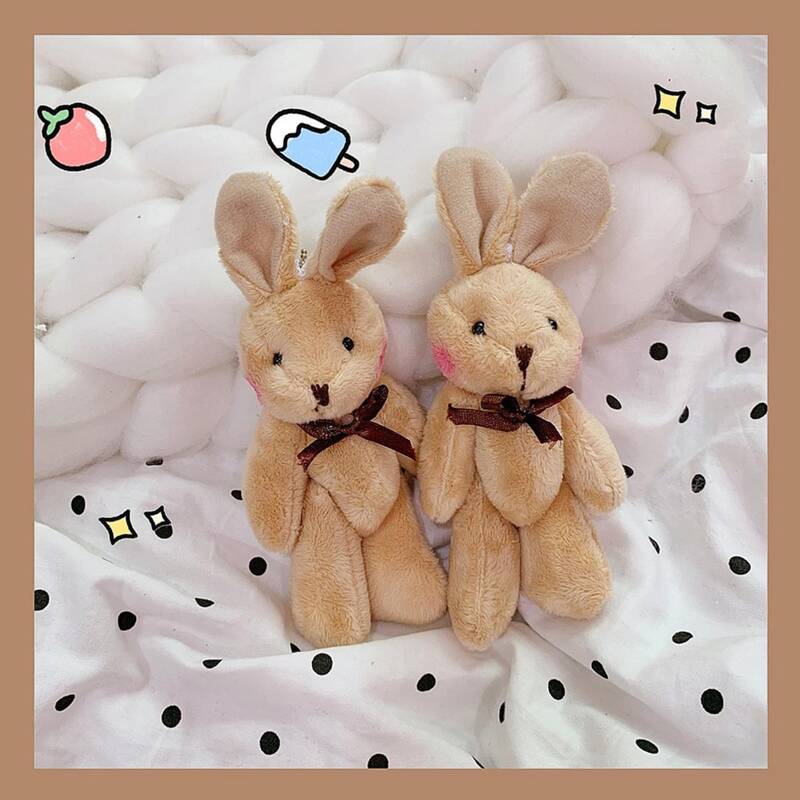 

1pc Cartoon Rabbit Keychain, Khaki