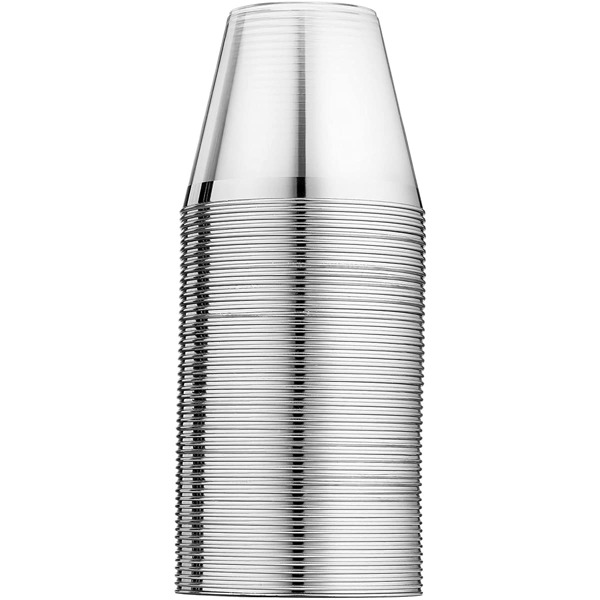 

12pcs Disposable Plastic Cup, Silver