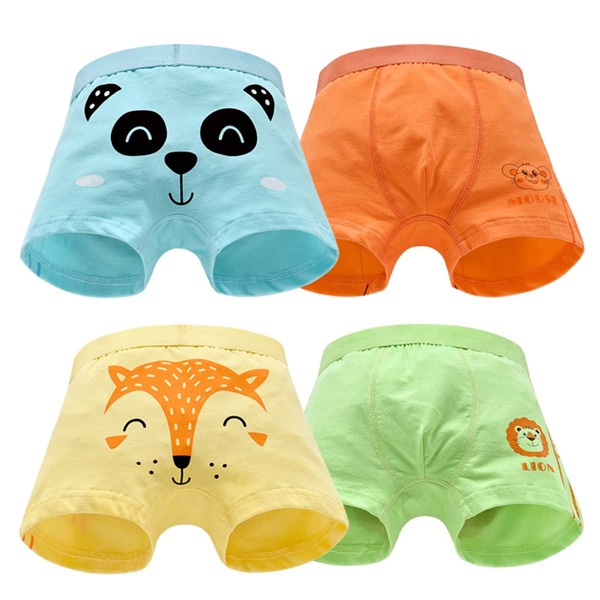 

Toddler Boys 4pcs Cartoon And Letter Graphic Underwear, Multicolor