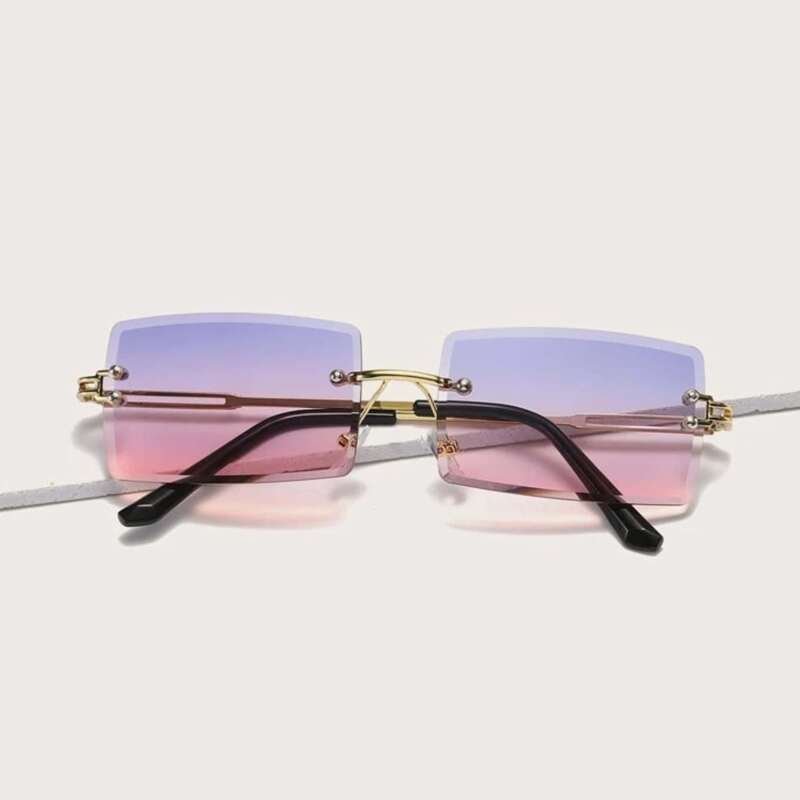 

Ombre Rectangle Frame Sunglasses