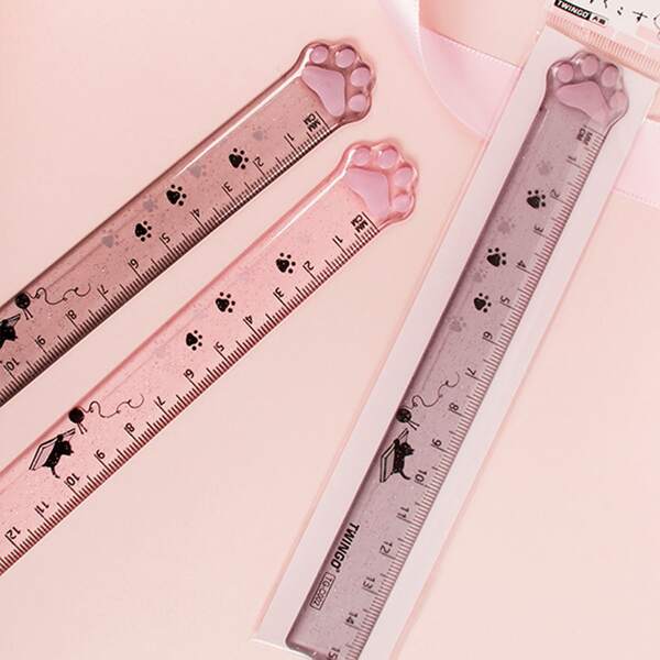 

1pc Cat Claw Random Ruler, Multicolor