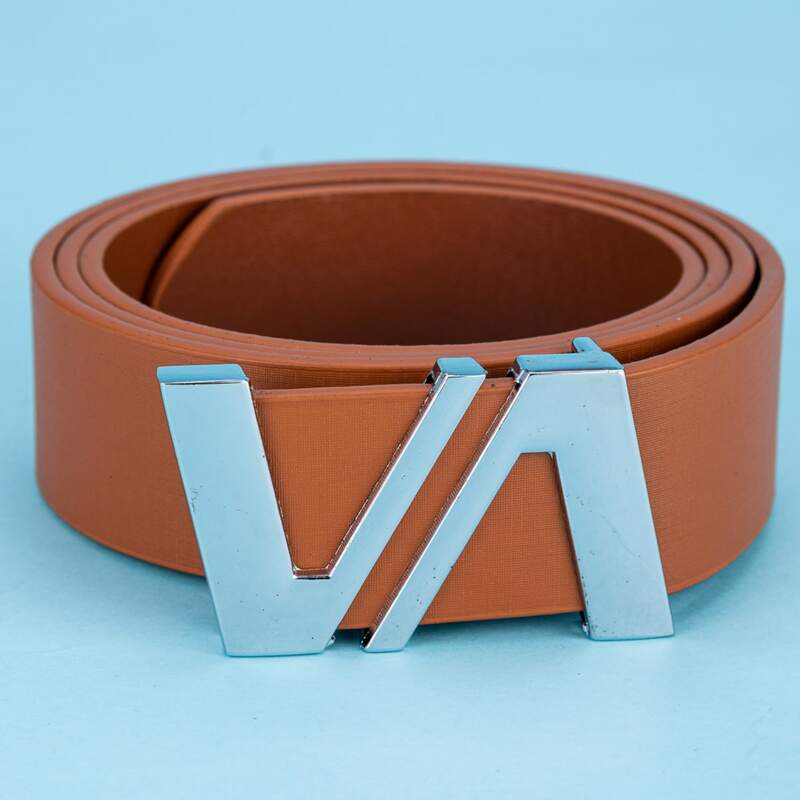 

Guys Letter Buckle Belt, Brown