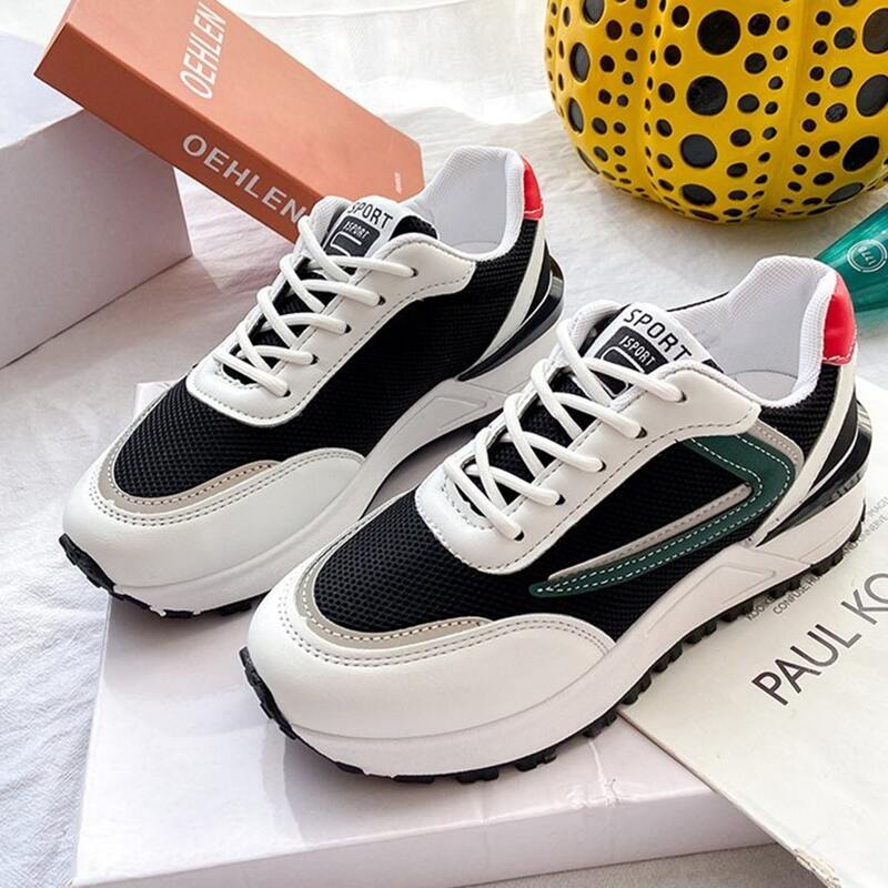 

Colorblock Lace-up Chunky Sneakers, Multicolor