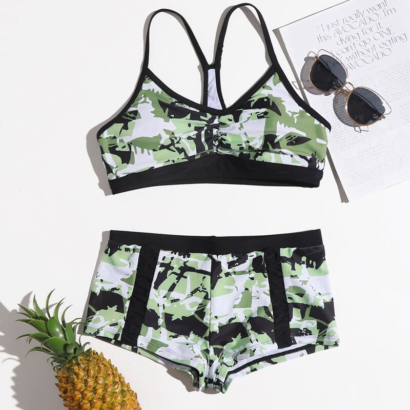 

All Over Print Bikini Swimsuit, Multicolor