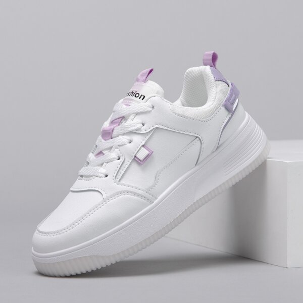 

Lace-up Front Skate Shoes, White
