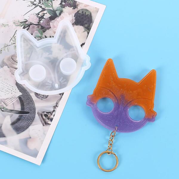 

1pc DIY Cat Shaped Epoxy Mold, White