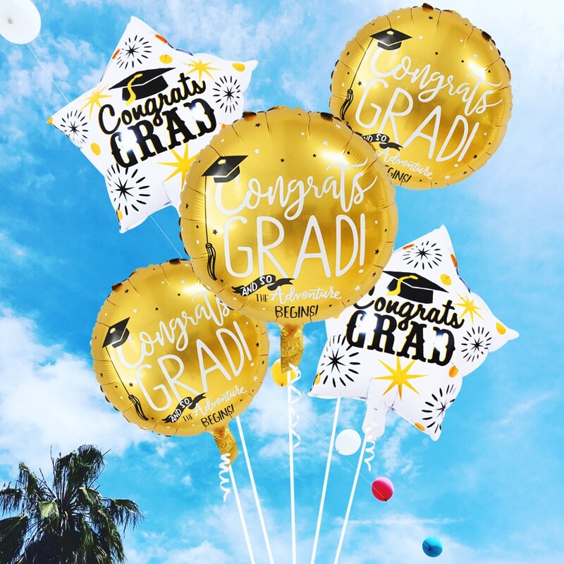 

7pcs Graduation Decorative Balloon Set, Multicolor