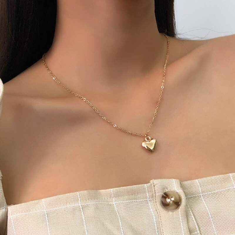 

Heart Chain Necklace, Gold