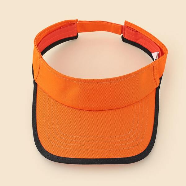 

Contrast Trim Visor Hat, Orange