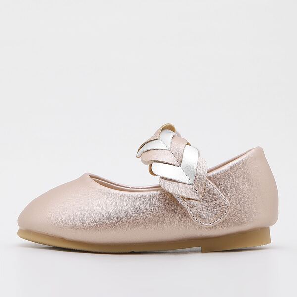 

Toddler Girls Heart Decor Flats, Champagne