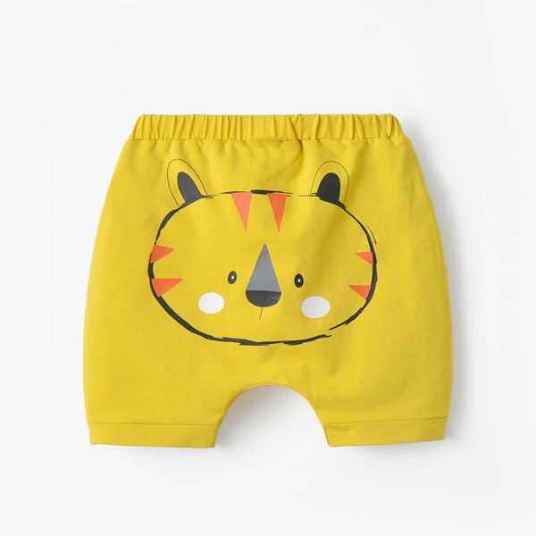 

Toddler Boys Cartoon Graphic Shorts, Yellow
