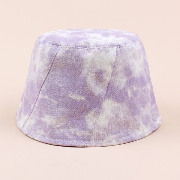 

Tie Dye Pattern Bucket Hat, Purple