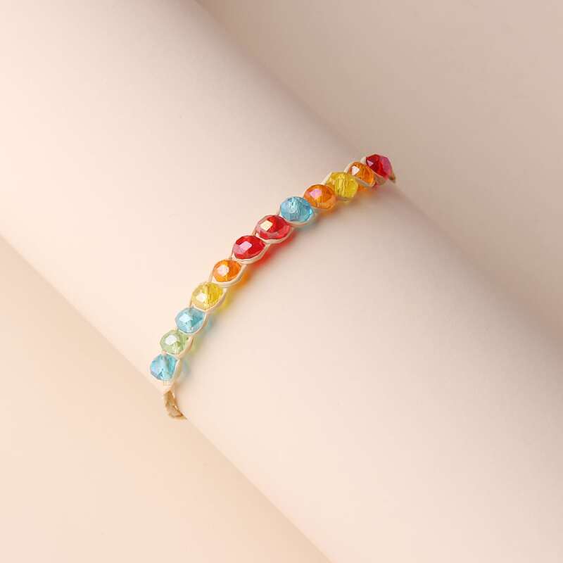 

Beaded Straw Bracelet, Multicolor