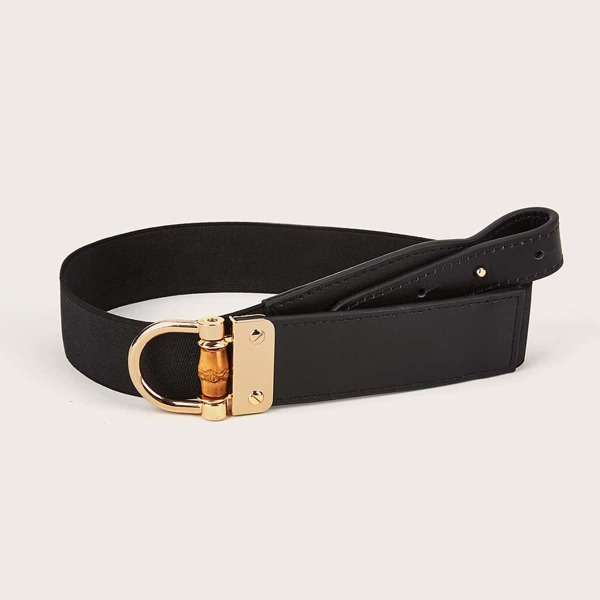 

Plus Metal Buckle Corset Belt, Black