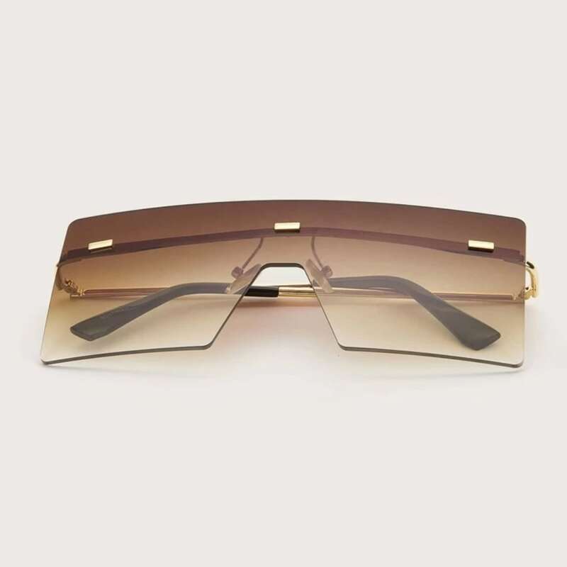 

Rimless Flat Top Sunglasses