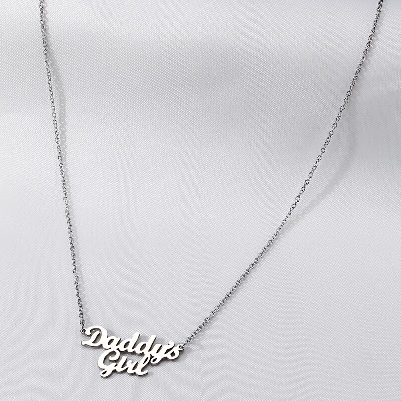 

Letter Pendant Necklace, Silver