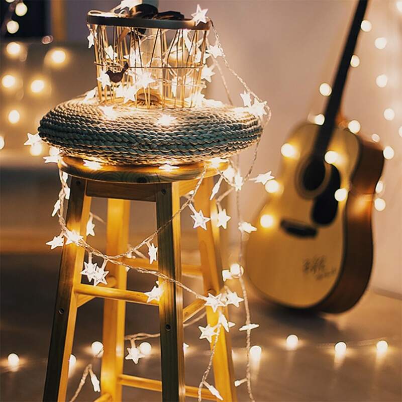 

20pcs Star Bulb String Light, Multicolor