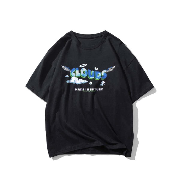 

Men Letter Graphic Short Sleeve Tee, Black