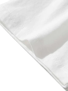 Manfinity 男士標語和卡通圖案T恤 - 白色 - 查看 3