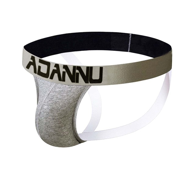 

Men Letter Graphic Jockstrap, Grey
