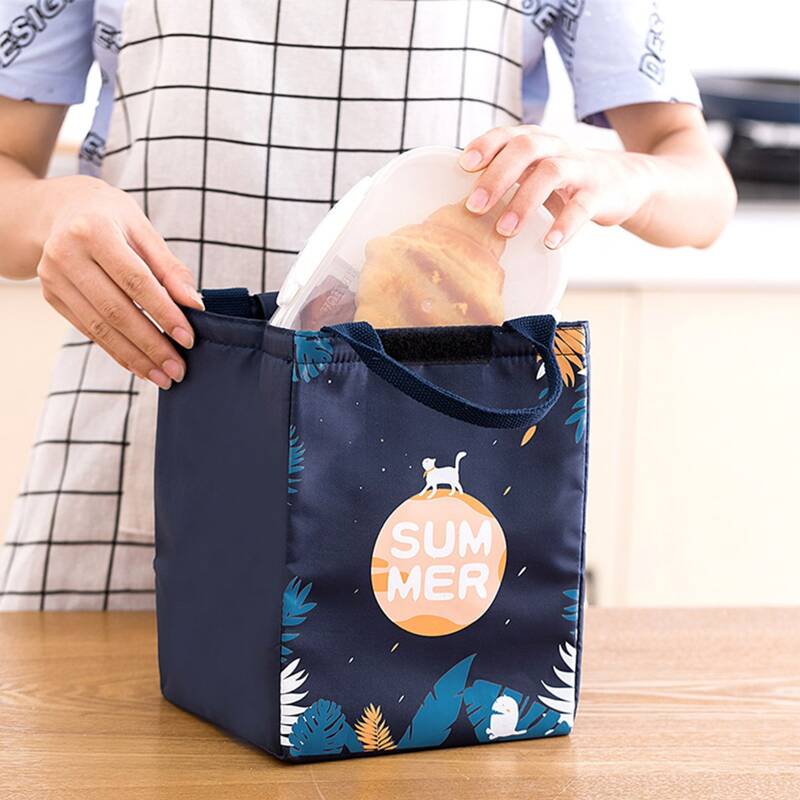 

1pc Large Capacity Lunch Bag, Multicolor