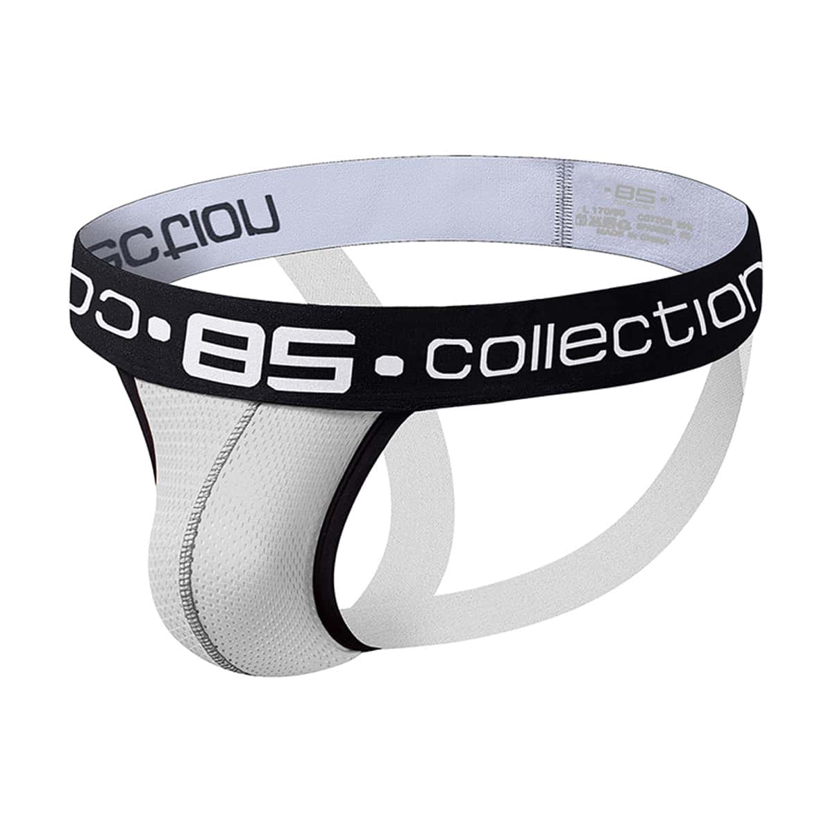 

Guys Letter Tape Cut Out Brief, White