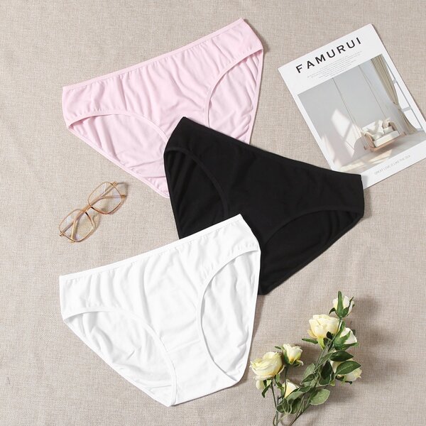 

3pack Plus Solid Panty Set, Multicolor