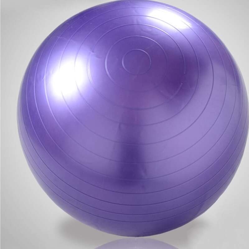 

Yoga Fitness Ball With Foot Pump Air Inflator, Purple