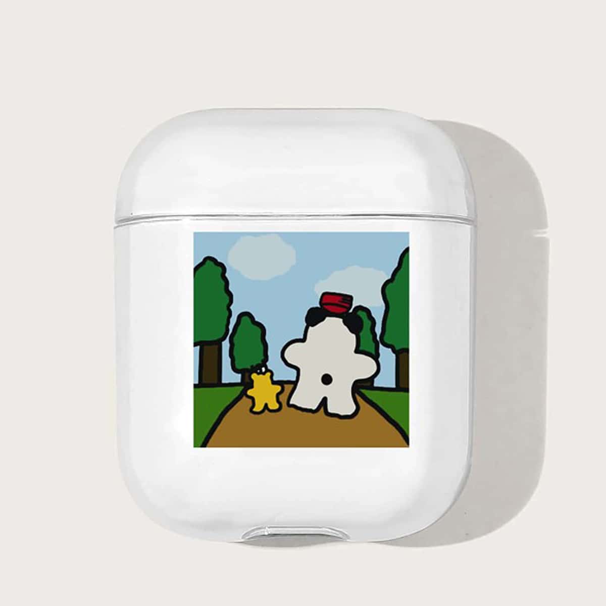 

Cartoon Print AirPods Case, Multicolor