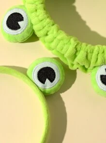 Girls Cartoon Frog Design Headband & Hair Band - Green - View 4