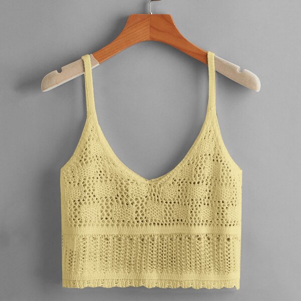 

Solid Crop Cover Up, Yellow