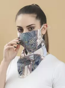 Tassel Print Scarf - Multicolor - View 1