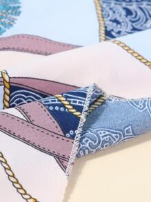 Tassel Print Scarf - Multicolor - View 4