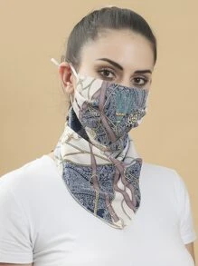 Tassel Print Scarf - Multicolor - View 6