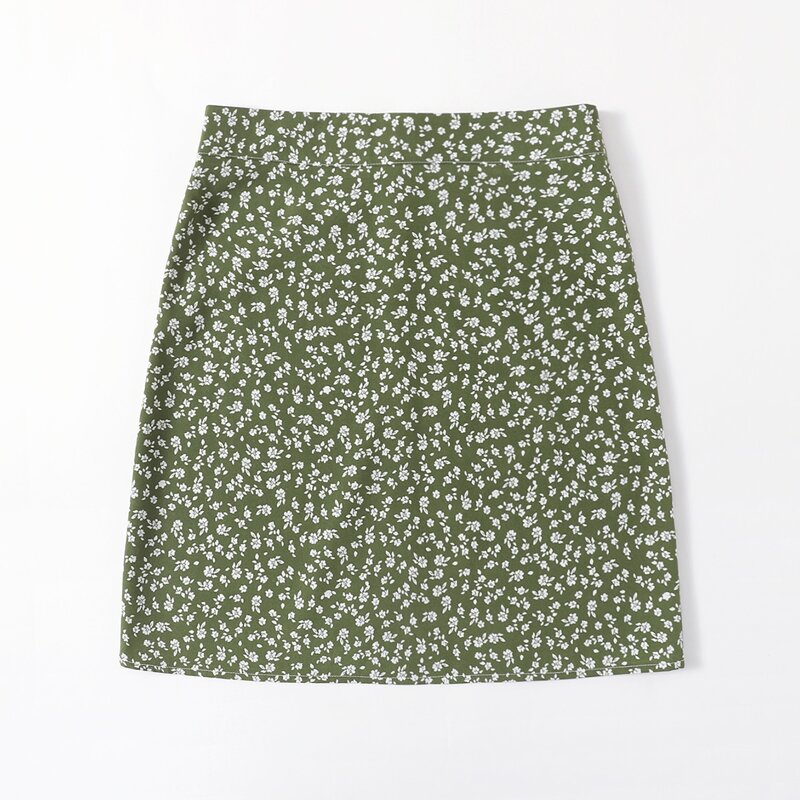 

Ditsy Floral Skirt, Olive green
