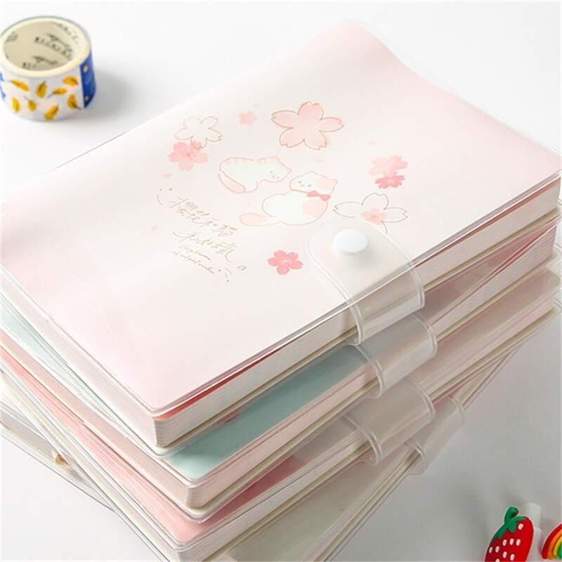 

1pc Cartoon Cat Print Random Notebook, Multicolor