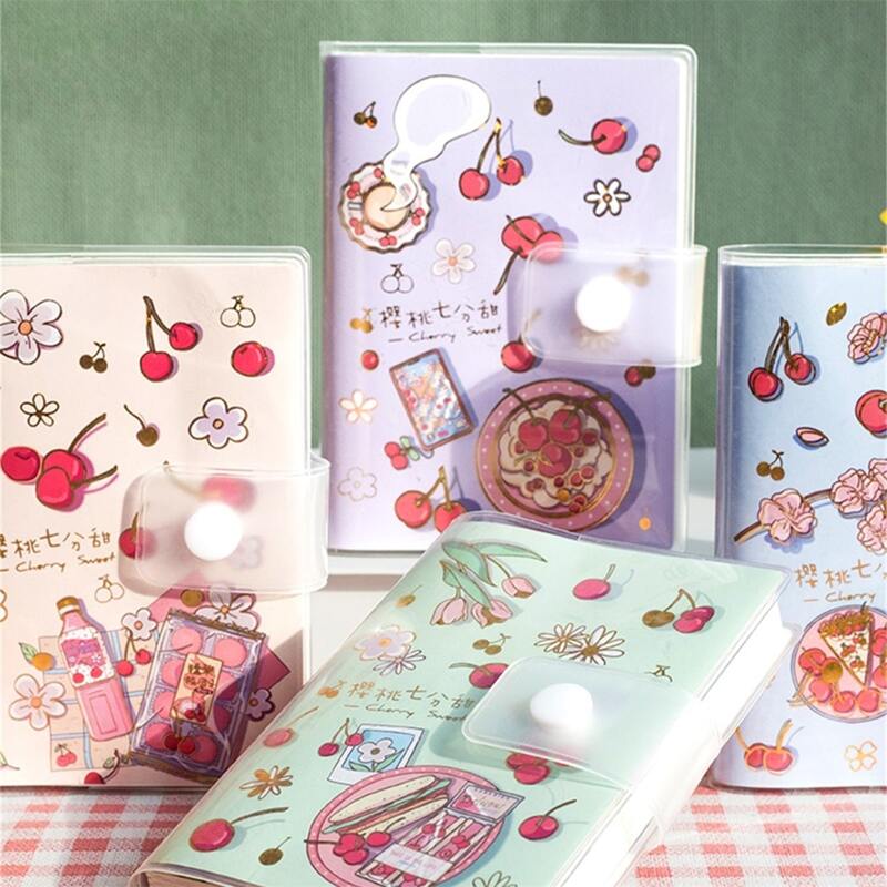 

1pc Cherry Print Random Notebook, Multicolor