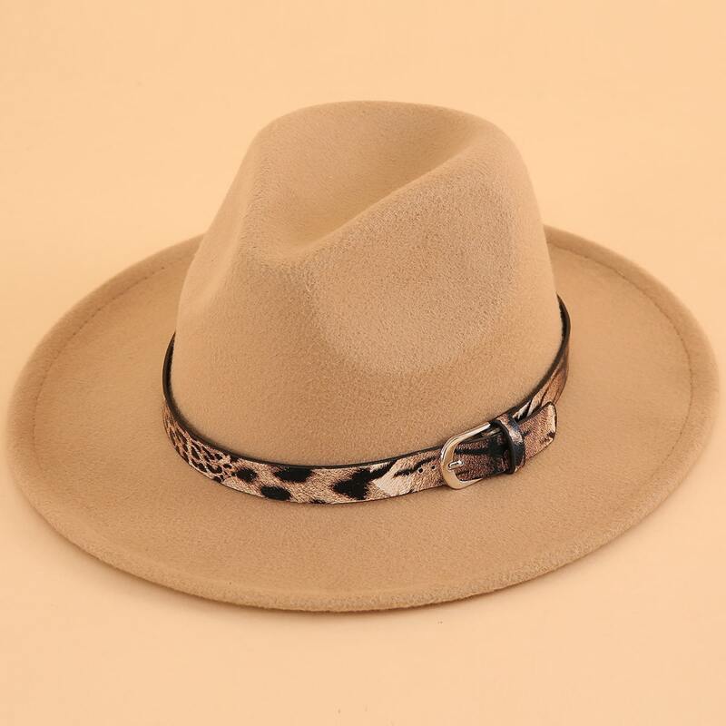 

Belt Decor Floppy Hat, Beige