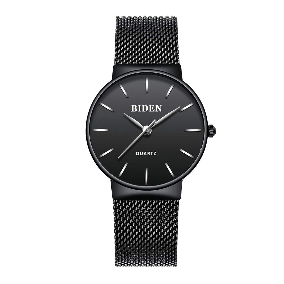

Round Pointer Mesh Strap Quartz Watch