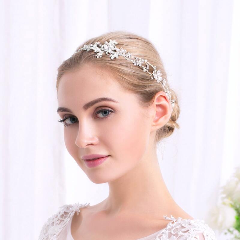 

Faux Pearl Decor Hair Band, Silver