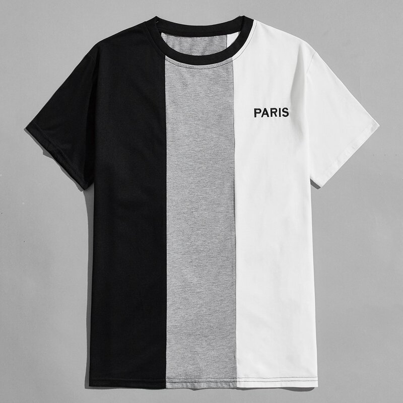 

Guys Letter Colorblock Tee, Multicolor