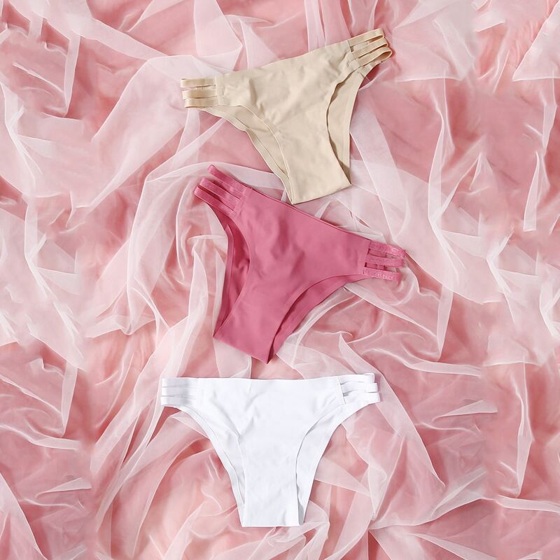 

3pack Cut-out Panty Set, Multicolor