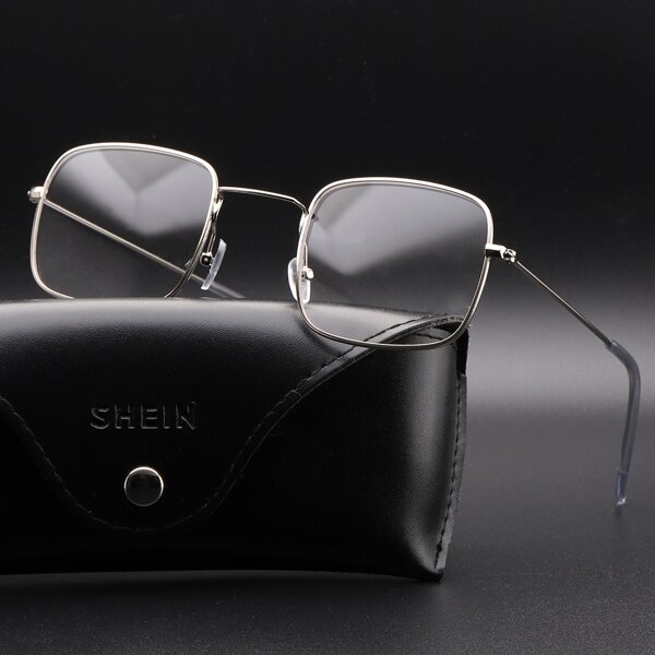 

Men Metal Frame Sunglasses, Silver