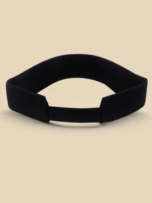 Solid Visor Hat - Black - View 3