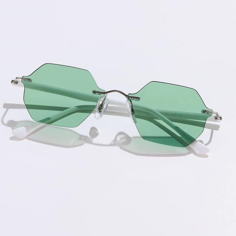 

Tinted Lens Rimless Sunglasses